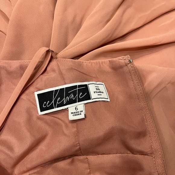 David’s Bridal spaghetti strap bridesmaid dress - Picture 4 of 5